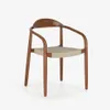 Silla Nina madera maciza eucalipto acabado nogal y cuerda beige en Marrón - Sillas, Uruguay | Kavehome, vista 1 de 7