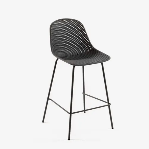 Taburete Quinby - gris altura 75 cm en Blanco - Butacas, banquetas y puffs, Uruguay | Kavehome