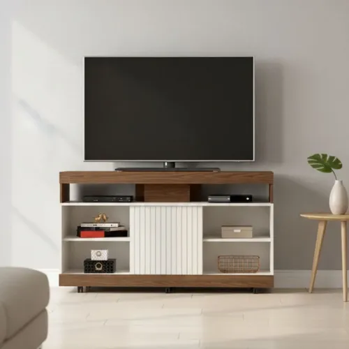 Rack dili 1.20 - Moderna Hogar en Off-white - Muebles para TV, Uruguay | Moderna Hogar