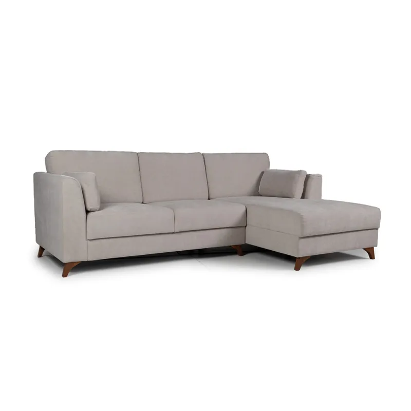 Rinconera Capri - Tela Microfibra - Chaise derecho - Kruger 02-152 (Beige) en Beige - Sillones y sofás, Uruguay | NYR