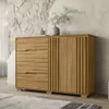 Comoda Cajonera 3 Cajones 2 Puertas Con Estantes Y Relieve - Cómodas, Uruguay | Lais Muebles, vista 6 de 6