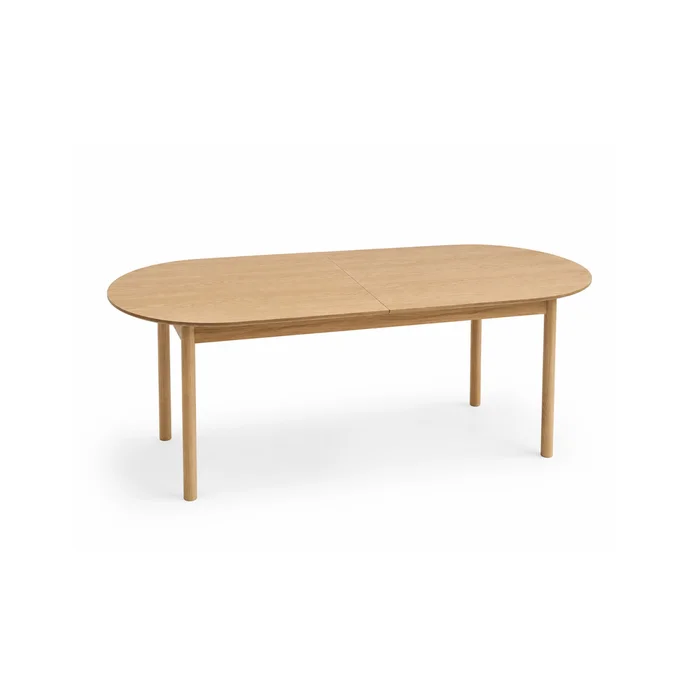 Mesa Ovalada Extensible en Madera natural - Mesas de comedor, Uruguay | Samic, vista 2