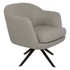 Butaca Giratoria 1 Cuerpo Cuero-100-natural Gris 1004 Grey en Gris - Sillones y sofás, Uruguay | Divino, vista 1 de 6