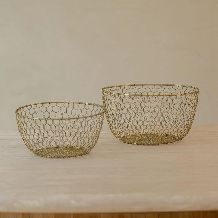Set canastas wire 27d/23d en Dorado - Canastos, Uruguay | De Arcos