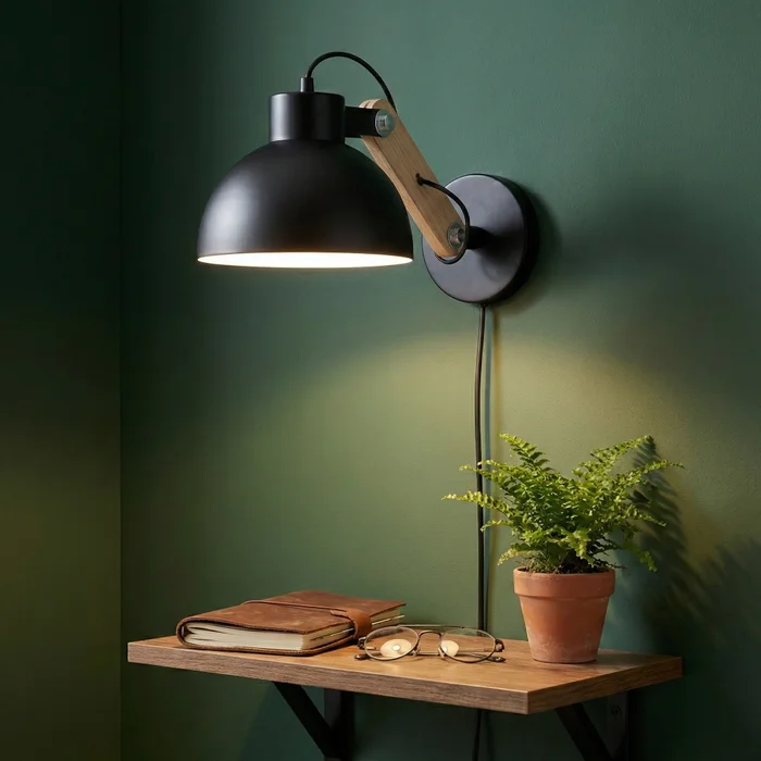 Aplique de Pared Nora Swing en Negro - Iluminación, Uruguay | La Perla, vista 4