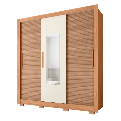 Ropero Chile Lux 1.9 Color Freijo/off White en Off-white - Roperos y placares, Uruguay | Castro