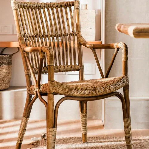 BUTACA / SITIAL PIANO - RATTAN Y BAMBOO - SIKA DESIGN en Madera natural - Sillas, Uruguay | La Iberica