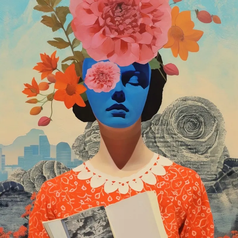 Floral Dreamer Reader en Multicolor - Láminas, Uruguay | Mara Estudio
