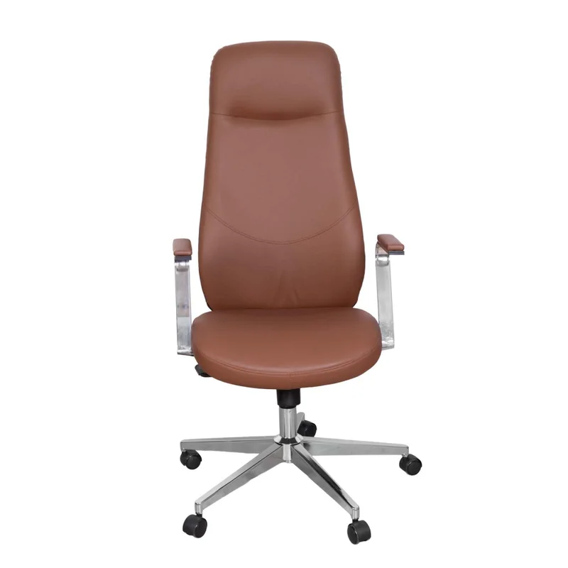 Silla De Escritorio Pu Marron D-470 en Marrón - Escritorios y sillas de escritorio, Uruguay | Divino, vista 3