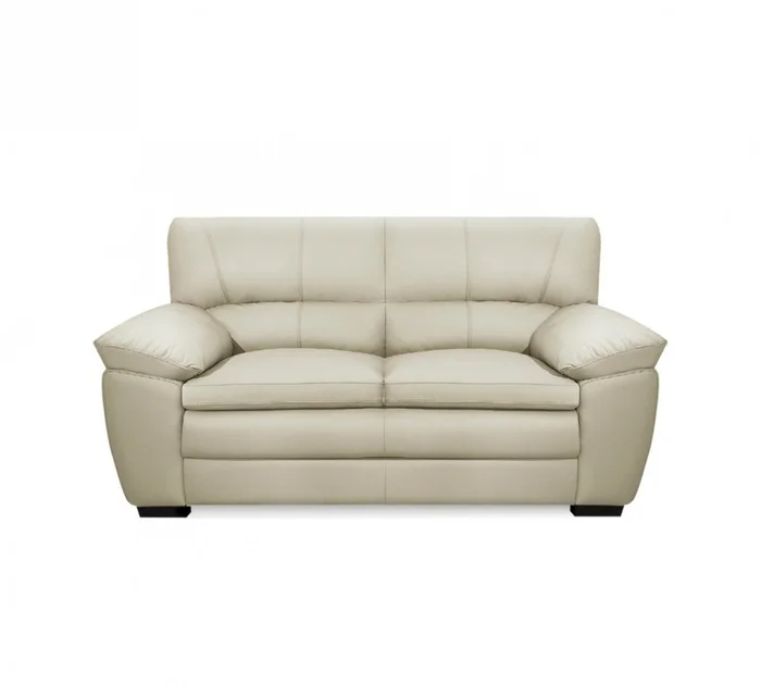 Sillón 100% Cuero - 2 Cuerpos Premium - Arena en Beige - Sillones y sofás, Uruguay | Rústico Hogar, vista 3