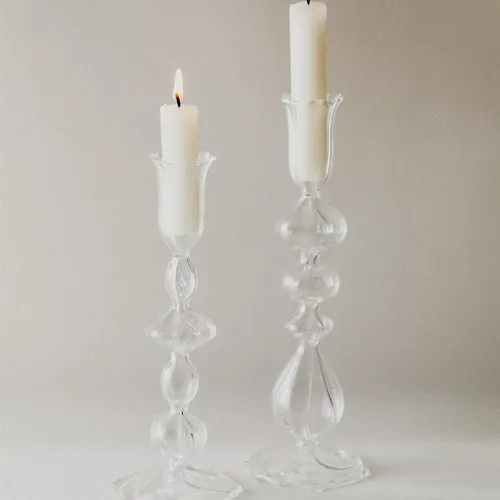 CANDELABRO CRISTAL TRANSPARENTE en Multicolor - Velas y Portavelas, Uruguay | Zara Home