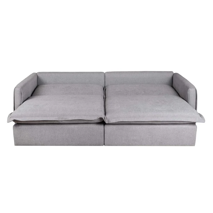 Sofá Cama 3 Cuerpos Tela Gris Verona en Gris - Sillones y sofás, Uruguay | Divino, vista 7