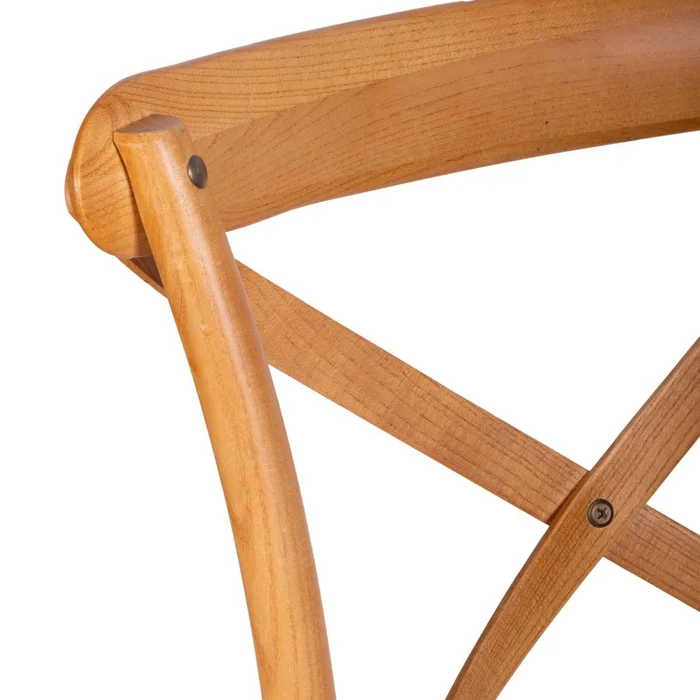 Silla De Comedor Madera Natural-beige Cruceta en Madera natural - Sillas, Uruguay | Divino, vista 6