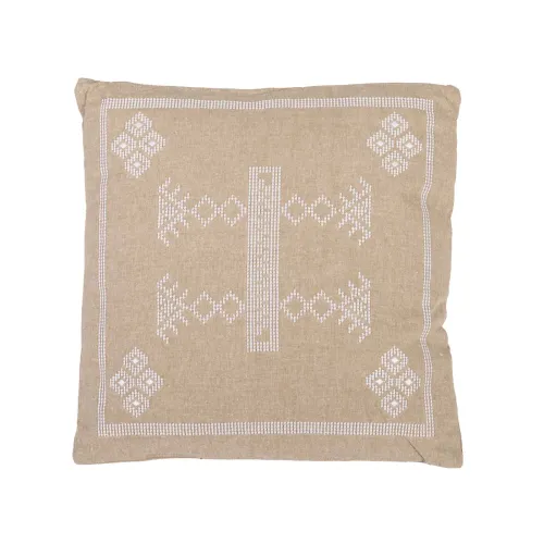 Almohadón Algodon Natural-beige Magnolia Beige en Beige - Textiles, Uruguay | Divino