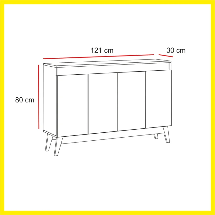 Producto: Aparador 347 de AMARELO - Muebles para TV, Uruguay | Amarelo, vista 3