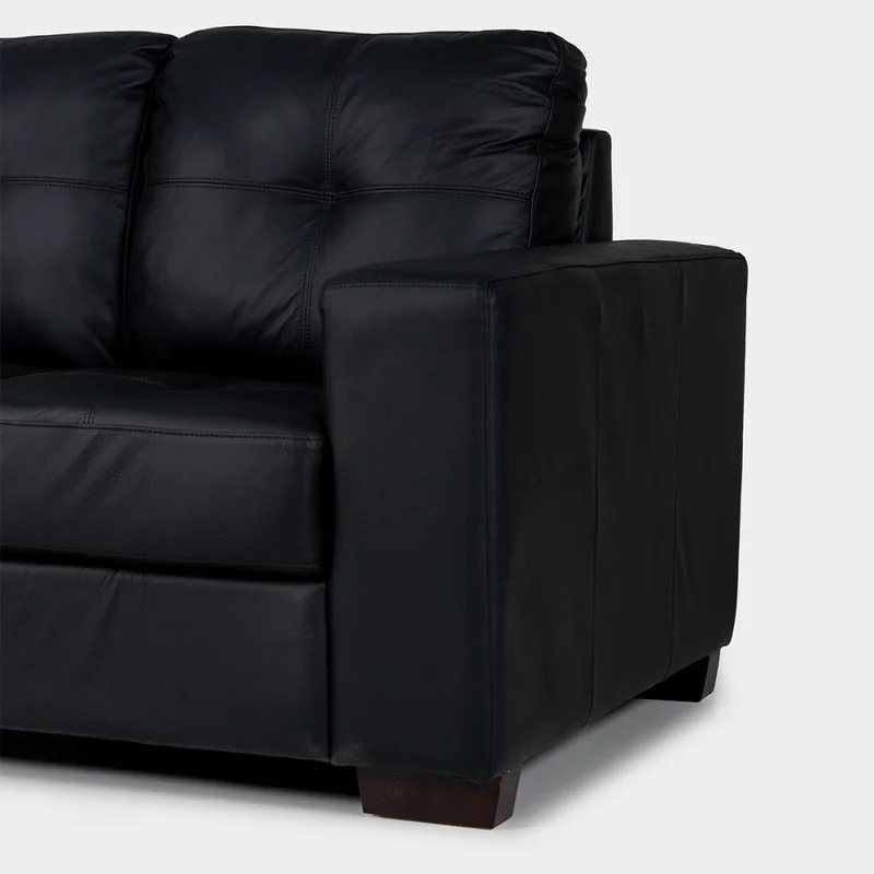 Sofá Fargo - Cuero Básico - 2 cuerpos - 450 (Negro) en Negro - Sillones y sofás, Uruguay | Nyr, vista 6
