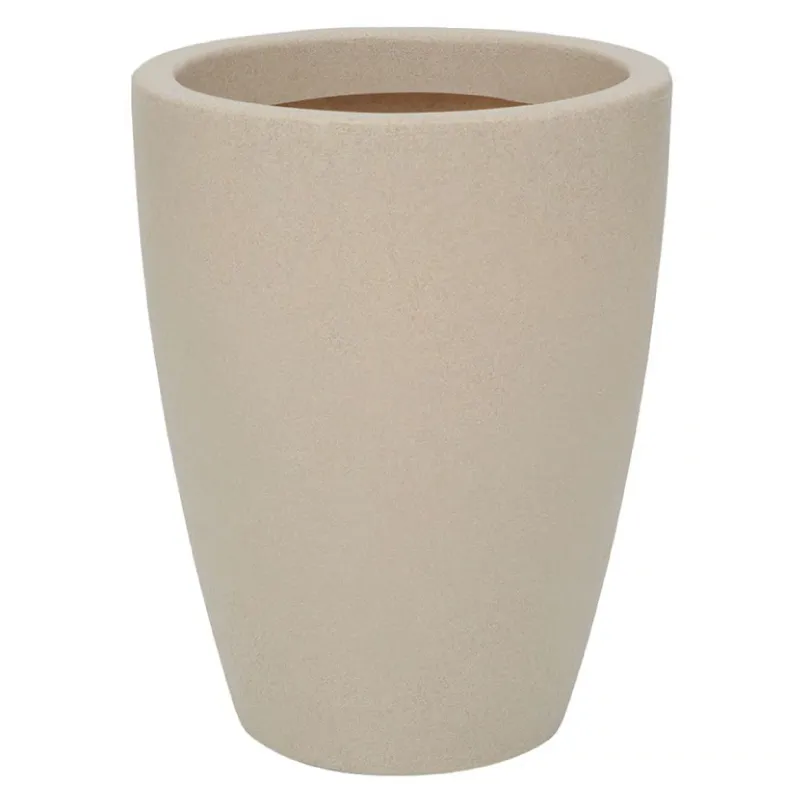 Maceta Malta Cono en Beige - Macetas, Uruguay | Tutto Deco