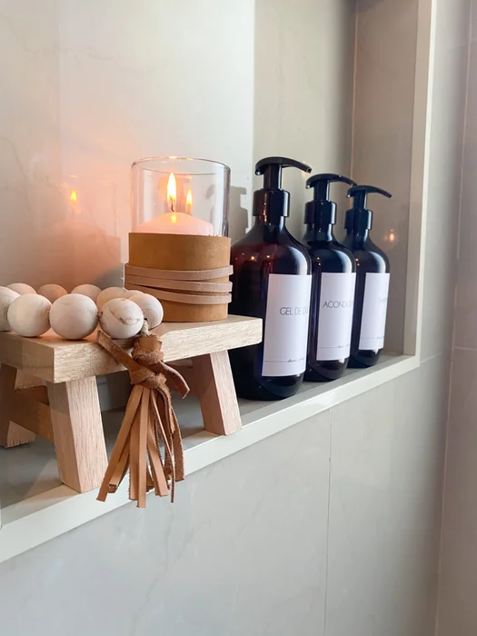 Kit decorativo con banquito, vela y decenario - Decoración, Uruguay | Dreams On Time