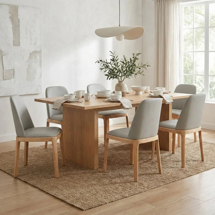 Silla de comedor de madera estilo escandinavo - Línea Serena en Gris - Sillas, Uruguay | Ecowood, vista 2