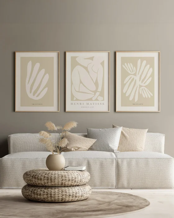 Matisse - White & beige en Beige - Láminas, Uruguay | La Cuadrería