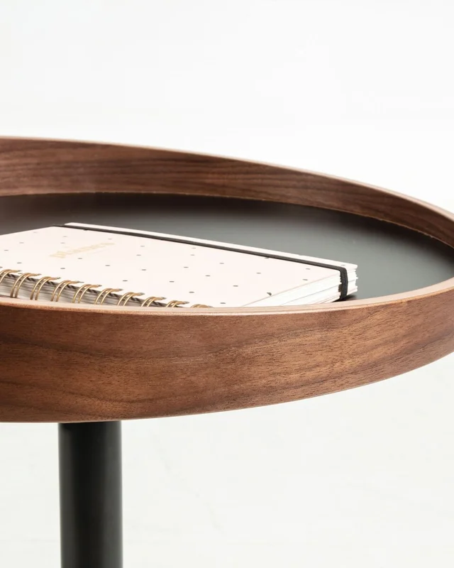 Mesa auxiliar Kaori Ø 46 cm en Marrón - Mesas de arrimo, Uruguay | Kavehome, vista 3