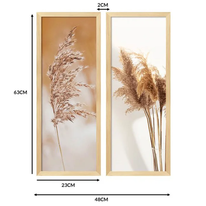 Set 2 Cuadros / Láminas decorativas Hojas y Plantas 5 - Decoración de pared, Uruguay | Alta Gracia Deco, vista 3