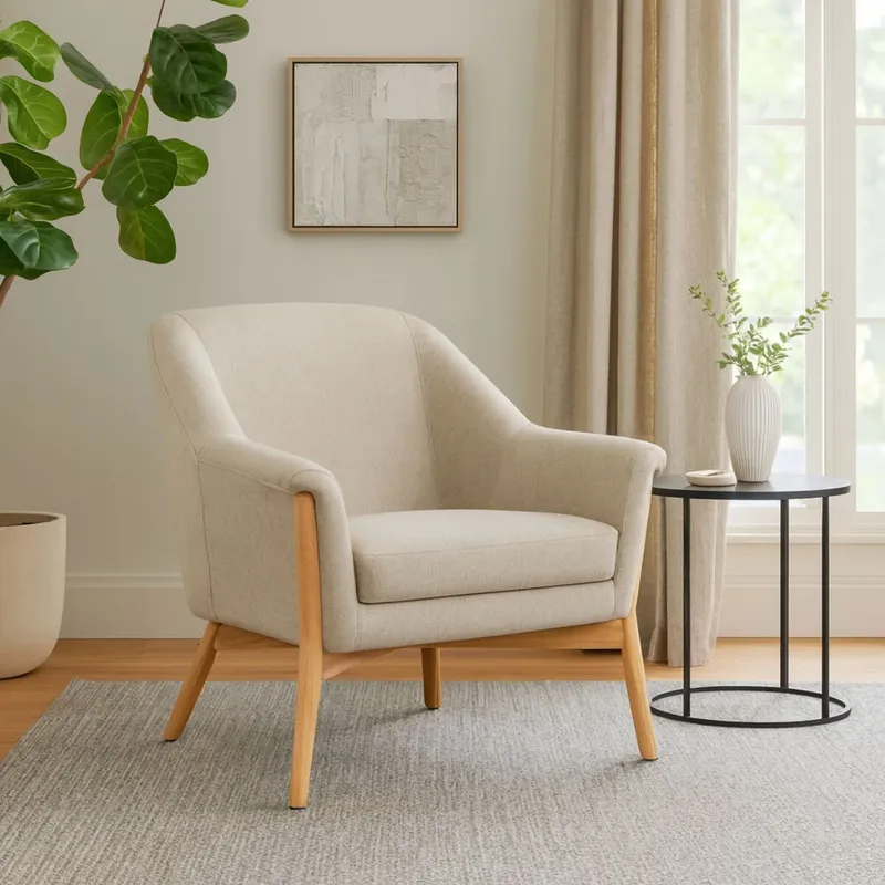 POLTRONA BOURBON BEIGE en Beige - Butacas, banquetas y puffs, Uruguay | Viasono