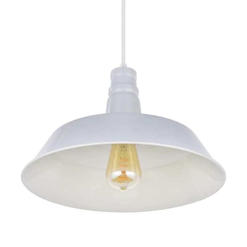 Lámpara Colgante Vintage Bell Blanco ø 36cm en Blanco - Lámparas colgantes, Uruguay | Serlux, vista 4