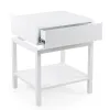 MESA DE LUZ IDEALE LACA BLANCA 50X44X60H - Mesas de luz, Uruguay | Vinibel, vista 3 de 5