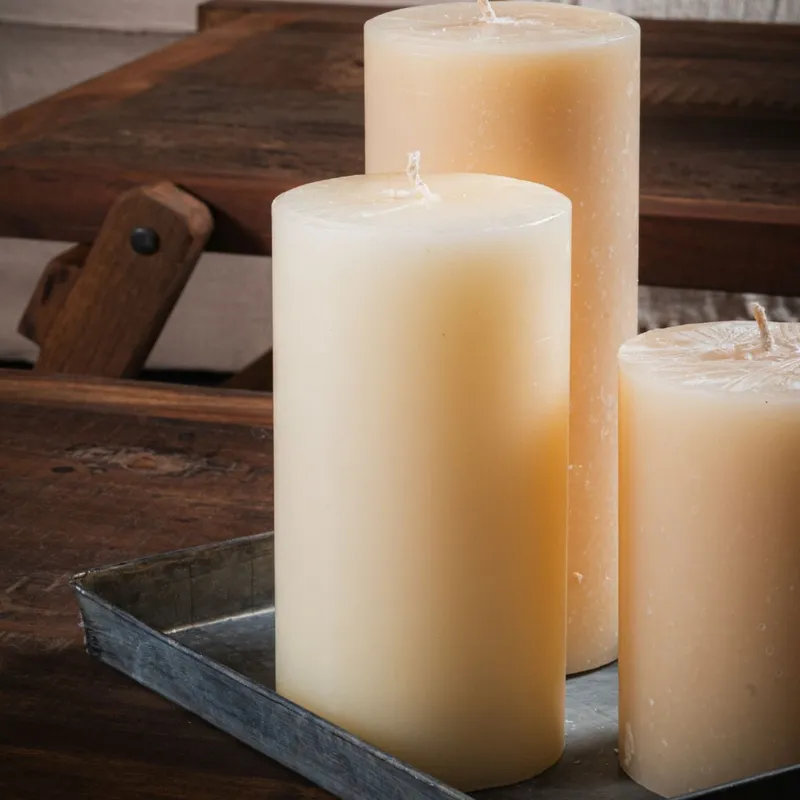 Velón 10x20 en Beige - Velas y Portavelas, Uruguay | Soho Deco