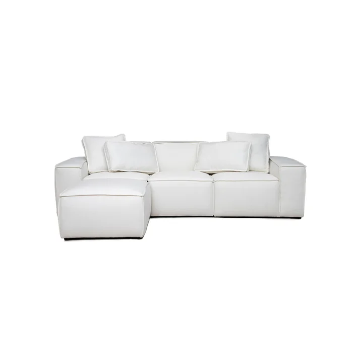 Sofá Arizona Ottoman - 3 cuerpos - Beige en Beige, Crema - Sillones y sofás, Uruguay | Walnut, vista 2