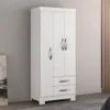 Ropero 3 puertas Flex en Blanco - Roperos y placares, Uruguay | La Cueva Muebles, vista 15 de 18