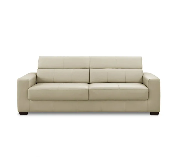 Sillón 100% Cuero - 3 Cuerpos - Berkley - Arena en Beige - Sillones y sofás, Uruguay | Ecowood, vista 3