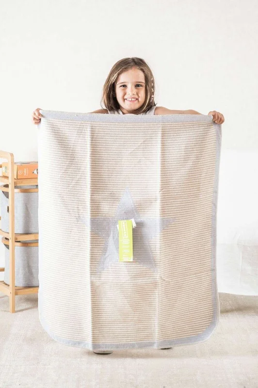 MANTA AUSTRIACA KIDS - ESTRELLA CELESTE en Celeste - Textiles, Uruguay | La Iberica, vista 3