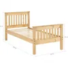 Cama 1 Plaza - Madera maciza - Linea Mexicana en Madera natural - Dormitorio, Uruguay | Rústico Hogar, vista 4 de 4