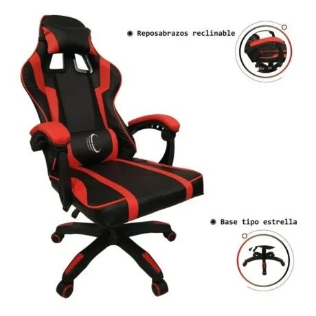 Silla Gamer Handrail en Negro - Sillas de escritorio, Uruguay | La Cueva Muebles, vista 11