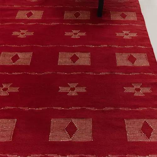 ALFOMBRA LANA Y RAFIA ESTAMPADO GEOMÉTRICO - Alfombras, Uruguay | Zara Home