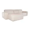 Sofa Con Chaise Más De 4 Cuerpos Cuero-y-madera Natural-beige Loft Arena en Beige - Sillones y sofás, Uruguay | Divino, vista 4 de 6