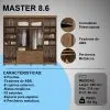 Ropero Placard 8 Puertas 6 Cajones Dormitorio Master Jatoba en Jatoba - Sillones y sofás, Uruguay | Soy Hogar, vista 3 de 8
