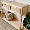 Mueble recibidor con cajones con esterilla natural en Madera natural - Muebles, Uruguay | Decoramuss, vista 2 de 2