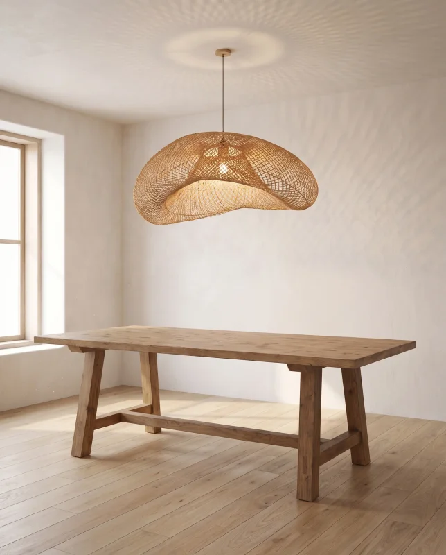 Lámpara de Ratán Mallorca L | Casakos en Madera natural - Lámparas colgantes, Uruguay | Casakos, vista 3