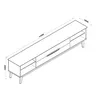 Rack Limit 180CM - Linea Ares - Muebles para TV, Uruguay | Balton, vista 4 de 4