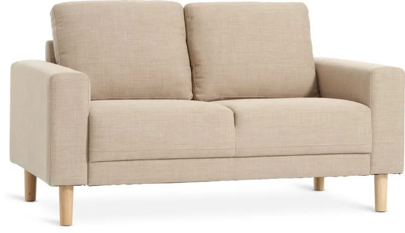 Sofá EGENSE 2 cuerpos tela arena en Beige - Sillones y sofás, Uruguay | JYSK