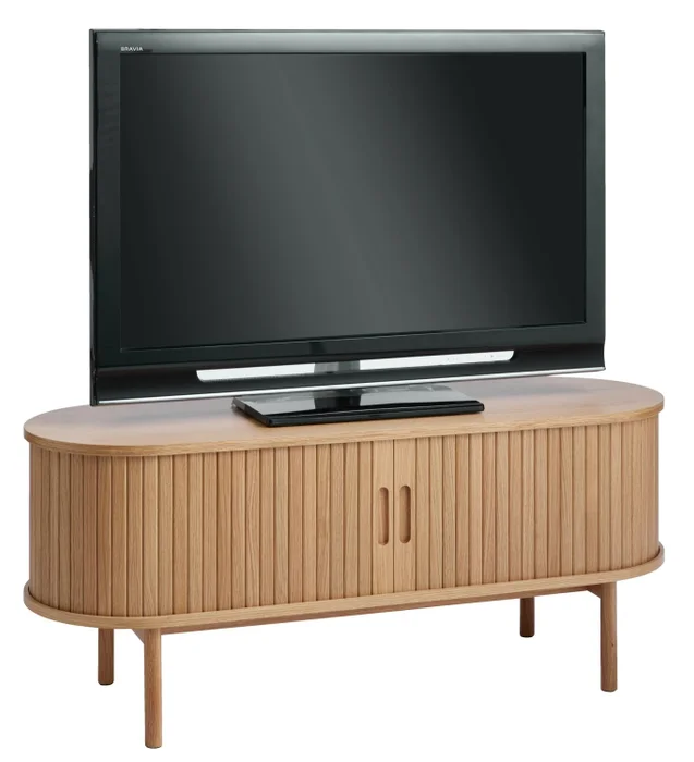 Mueble TV LYNGVIG 120cm 2 puertas persia roble nat en Madera natural - Muebles para TV, Uruguay | JYSK