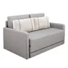 SOFA CAMA 1.76 MTS - PARRILLA EXTENSIBLE - TELA GRIS CLARO - ALMOHADONES PEQUEÑOS EN TELA CLARA en Beige, Claro, Gris - Sillones y sofás, Uruguay | Champagne Home, vista 3 de 5