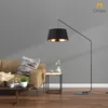 Luminaria de pie pantalla negra interior dorado E27 180cm en Multicolor - Lámparas de pie, Uruguay | Iluminica, vista 5 de 6