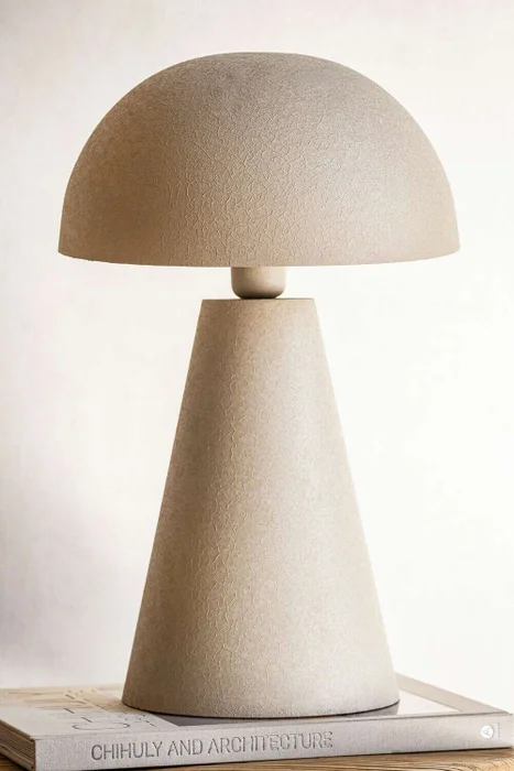LAMPARA LIPA TEXTURADA CREMA - 50 CMS en Blanco - Lámparas colgantes, Uruguay | La Iberica