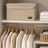 CAJA ORGANIZADOR REC C/TAPA 40X30XH22CM TELA BEIGE en Beige - Canastos, Uruguay | Decohogar, vista 2 de 2