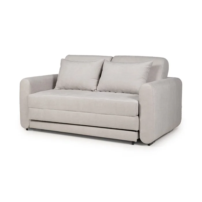Sofá Cama Parma - Tela Microfibra - TC1009 (Plata) en Gris, Uruguay | NYR