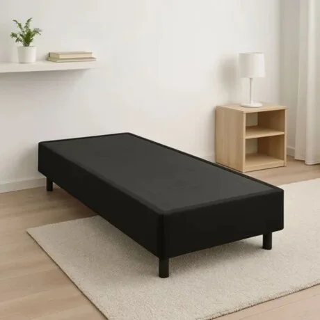 Cama SmartBox HAMPTONS 1 Plaza 90x190 cm - Negro en Negro - Dormitorio, Uruguay | La Cueva Muebles, vista 18